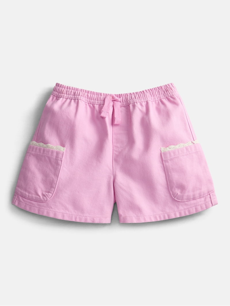 Wonder Nation Little Girls Pull On Shorts, Sizes 4-10 | Walmart (US)