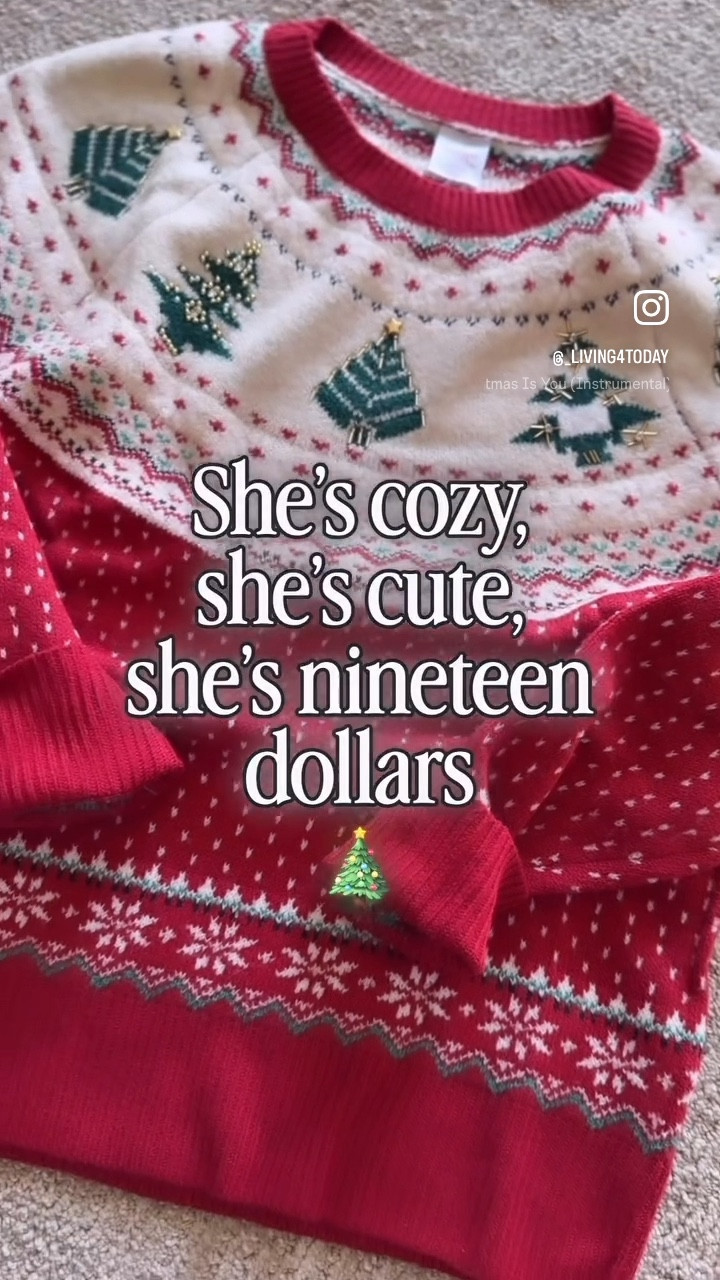 Walmart holiday sweaters are BACK!! 
Wearing small, tts 
Jeans/8

#LTKHoliday #LTKSeasonal #LTKStyleTip