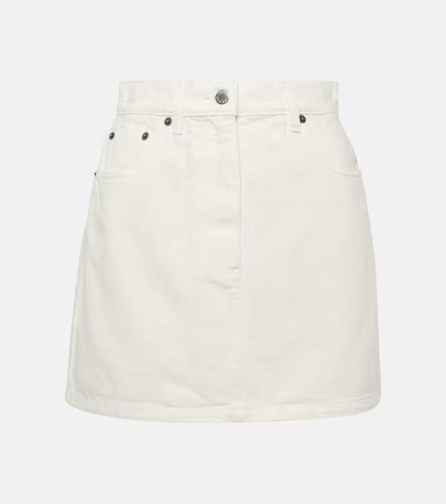 Prada High-rise denim miniskirt | Mytheresa (DACH)