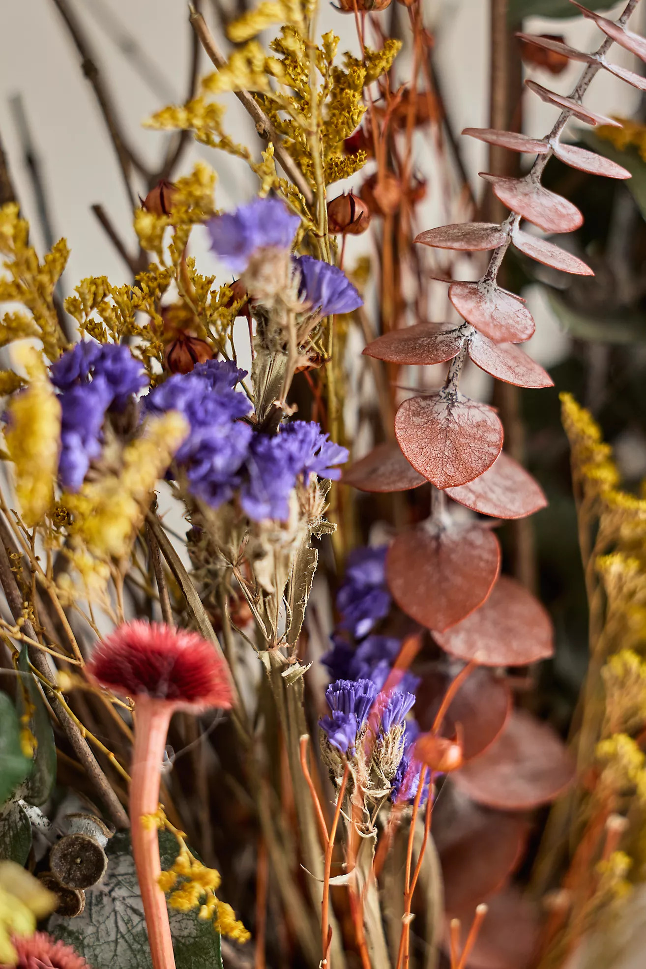 Preserved Yarrow + Indigo Wreath | Anthropologie (US)