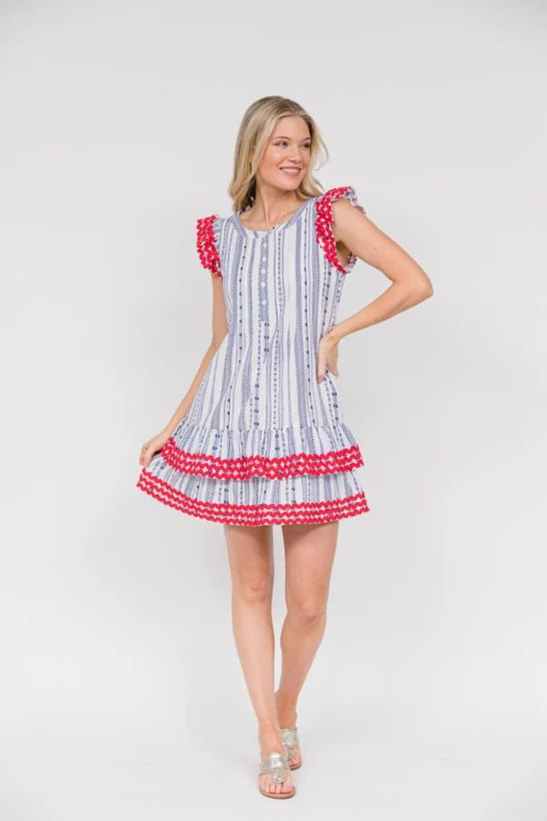 Flutter Sleeve Dress with Ric-Rac | Sail to Sable