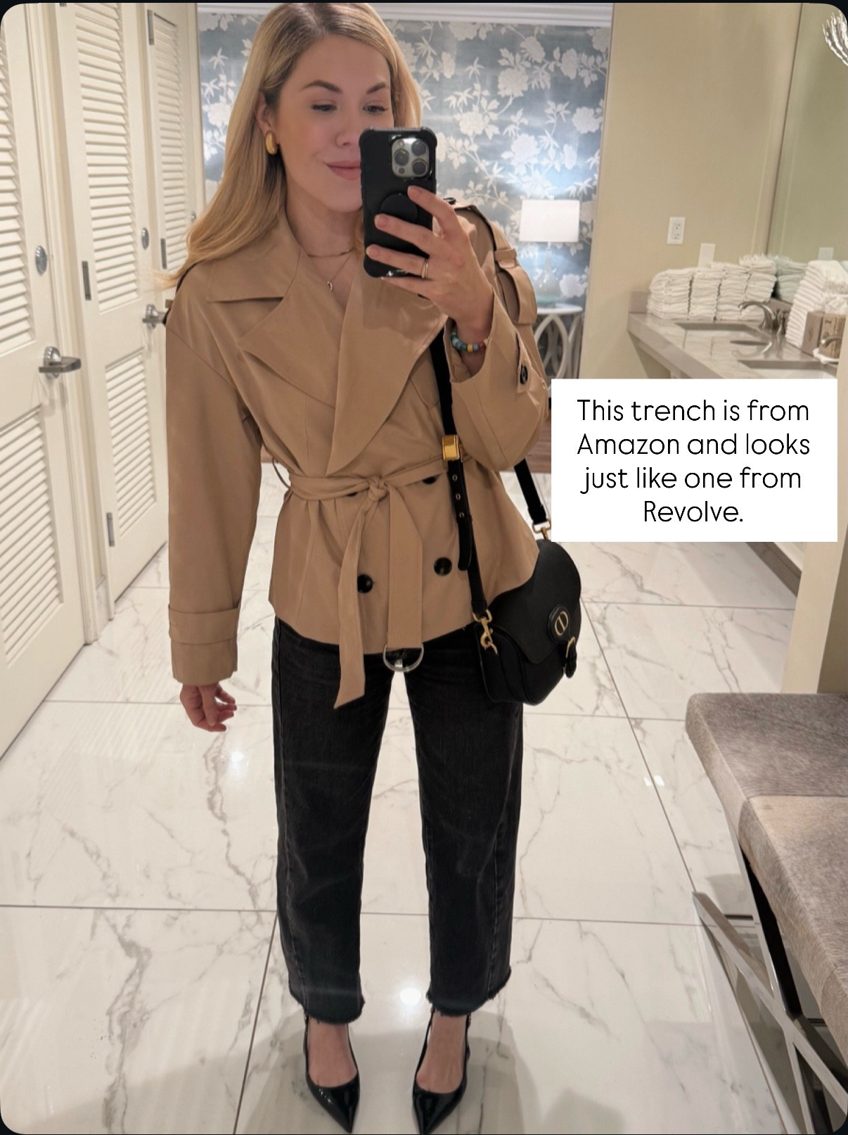 This Amazon trench is so luxe looking!
Dior bag 
Barrel jeans 


#LTKSeasonal #LTKOver40 #LTKmomlife