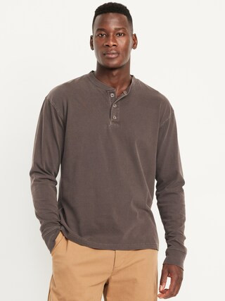 Heavyweight Henley T-Shirt | Old Navy (CA)