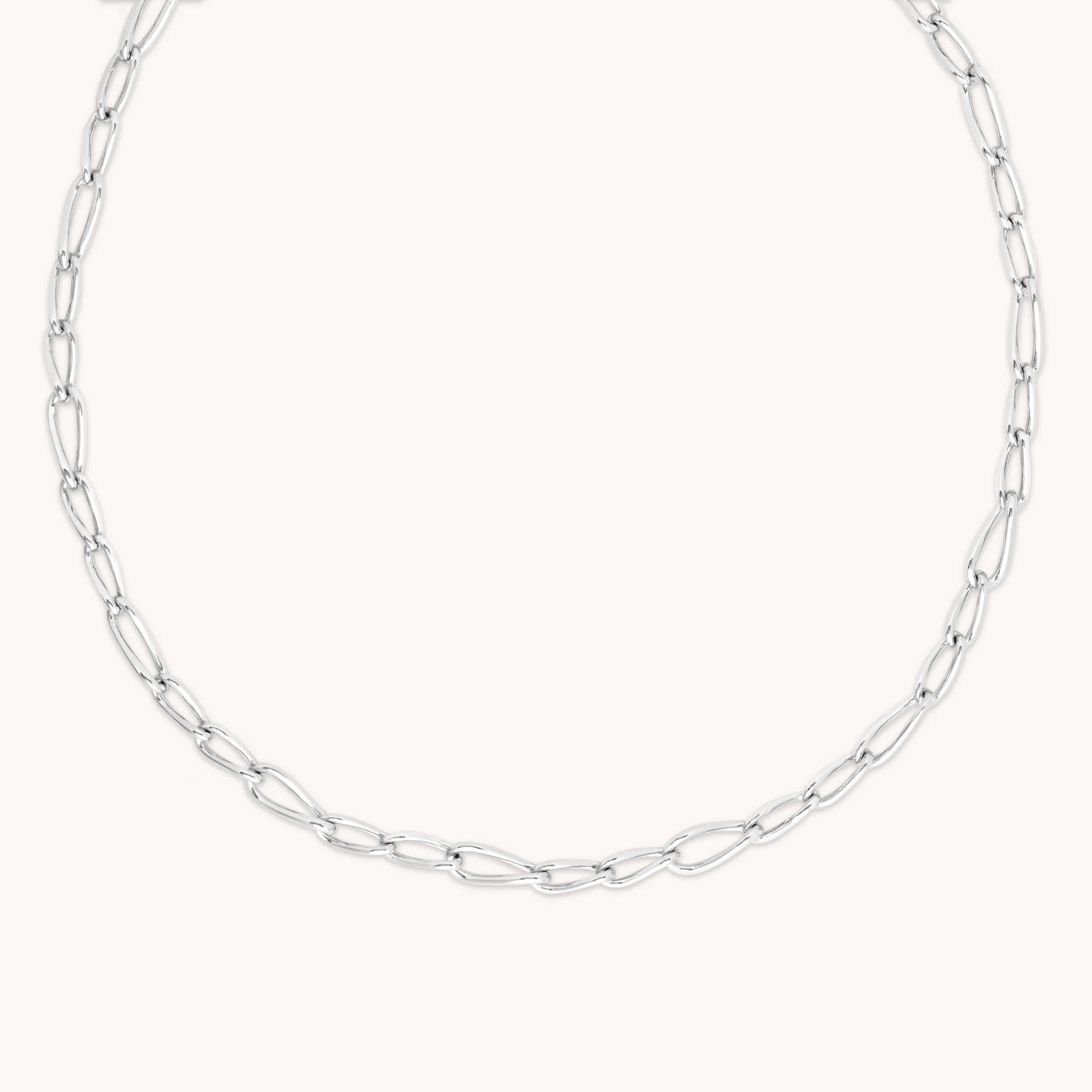 Infinite Chain Necklace in Silver | Astrid & Miyu UK