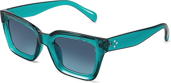 FEISEDY Classic Women Sunglasses Fashion Thick Square Sun Glasses Chunky Frame UV400 B2471… | Amazon (US)