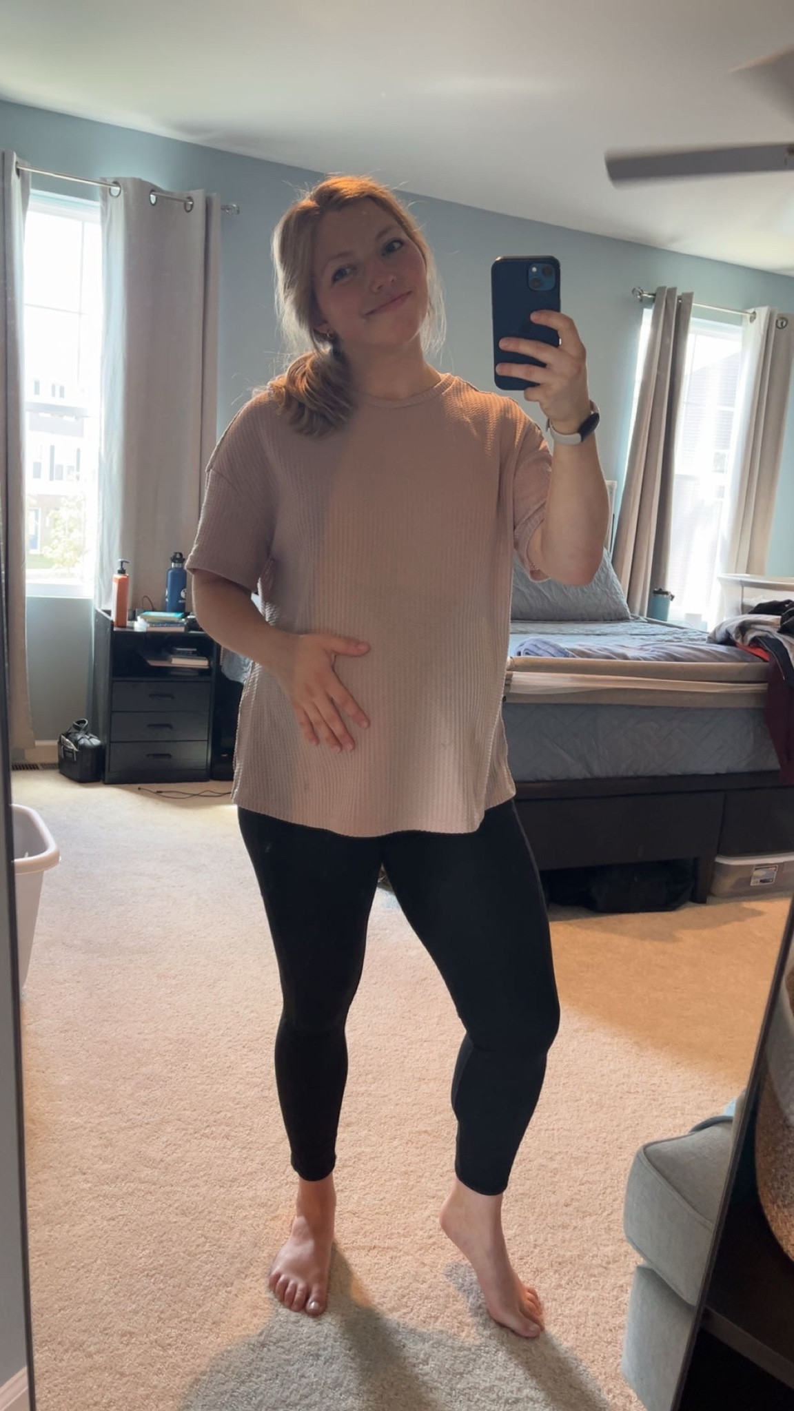These split hem maternity tops are lightweight, good for layering in colder weather, and are another great pregnant-or-not option!

(5’2.5”, Size M)
#MaternityFaves

#LTKmomlife #LTKBump