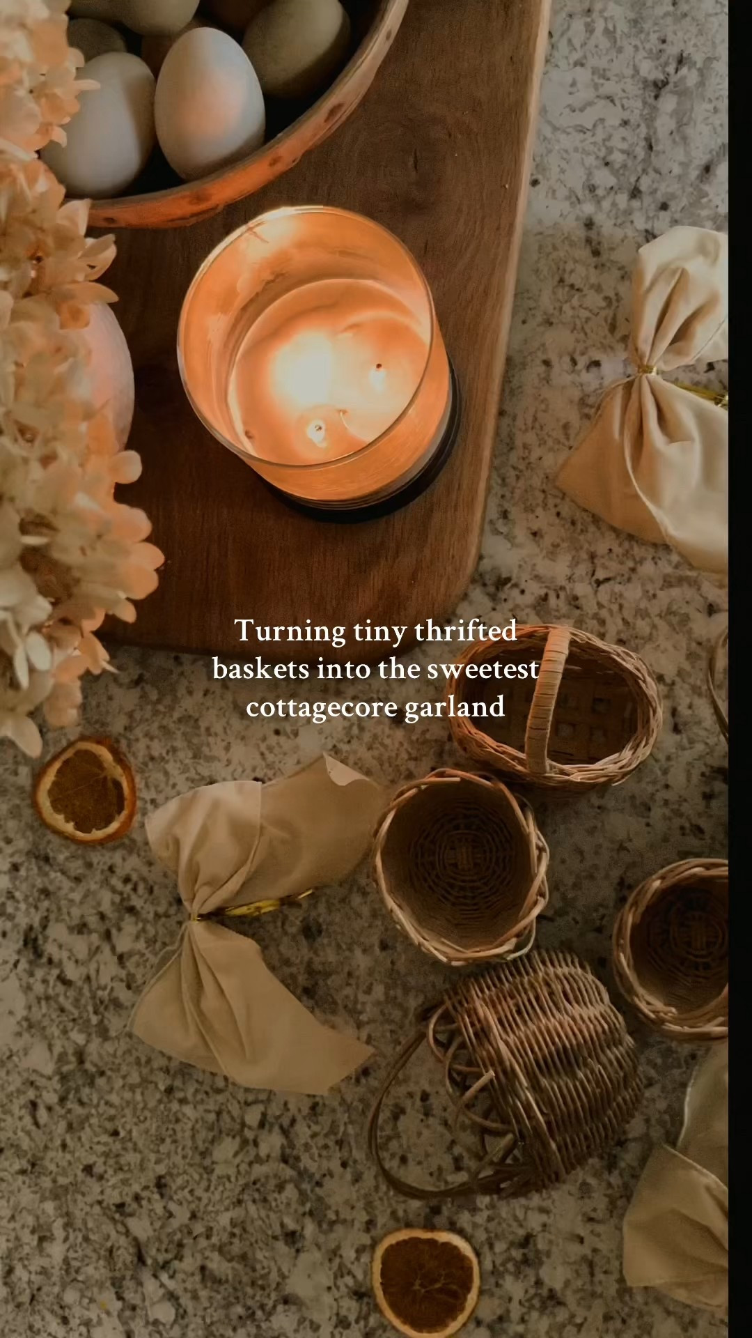 A tiny little project from yesterday’s cozy vlog — turning these thrifted baskets into the sweetest little winter garland.✨
Watch the full video on my channel if you want to see the whole decorating day 🧺


#LTKHome #LTKHoliday #LTKSeasonal