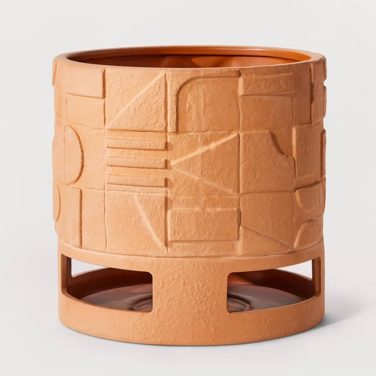 Footed Terracotta Outdoor Planter Pot - Hilton Carter for Target | Target
