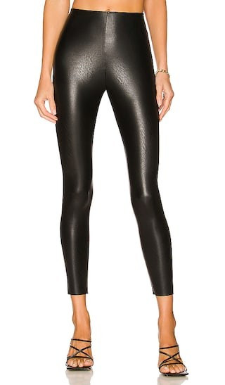 Commando Petite Faux Leather Leggings in Black. - size L | Revolve Clothing (Global)