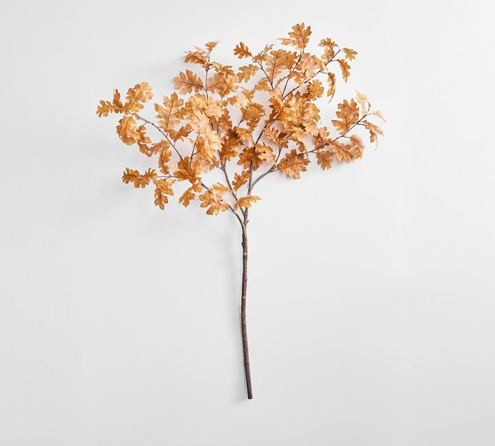 Faux Oak Leaf Branch | Pottery Barn (US)