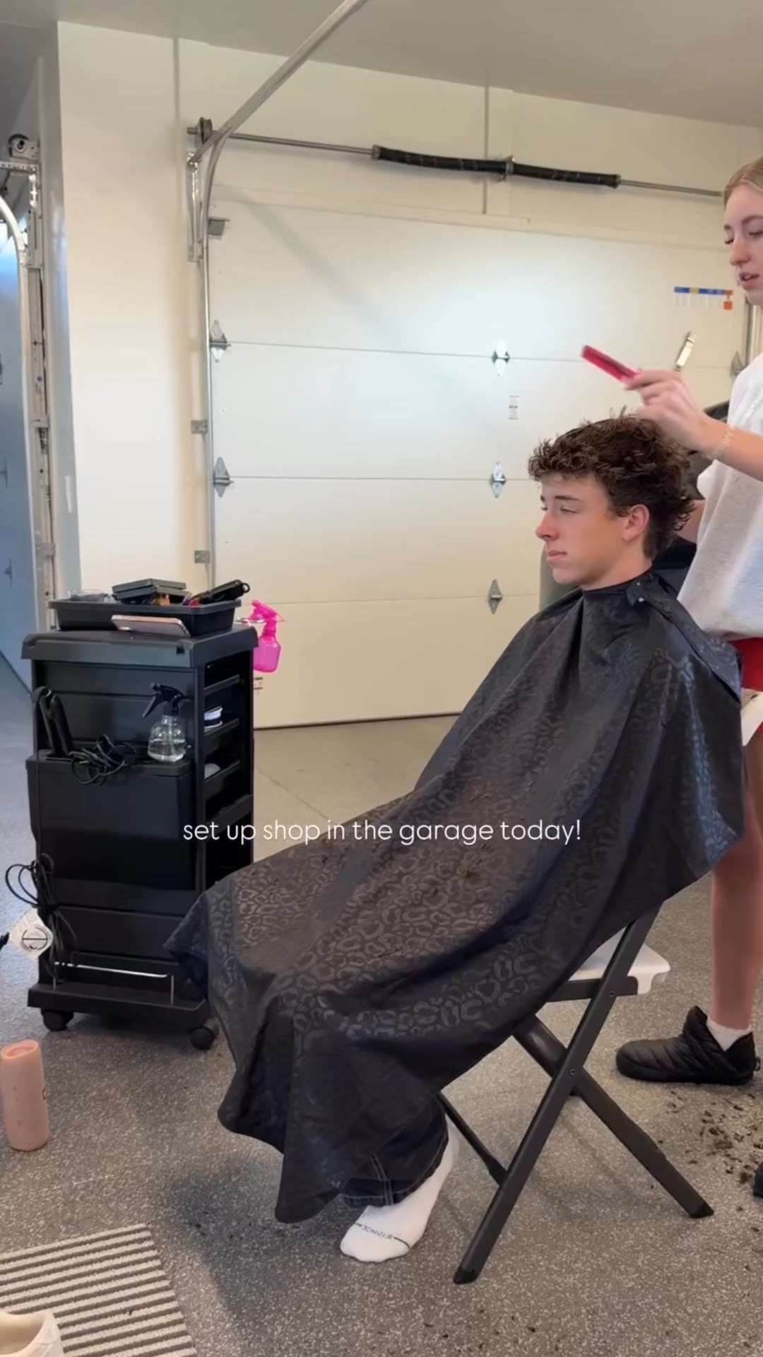 set up shop in the garage today!