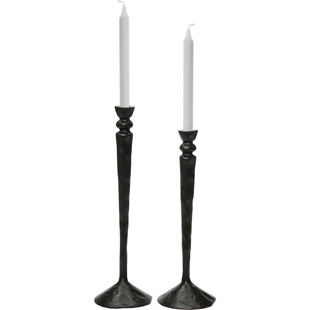 Renwil Bollington 2 Piece Candle Holder Set in Black | Walmart (US)