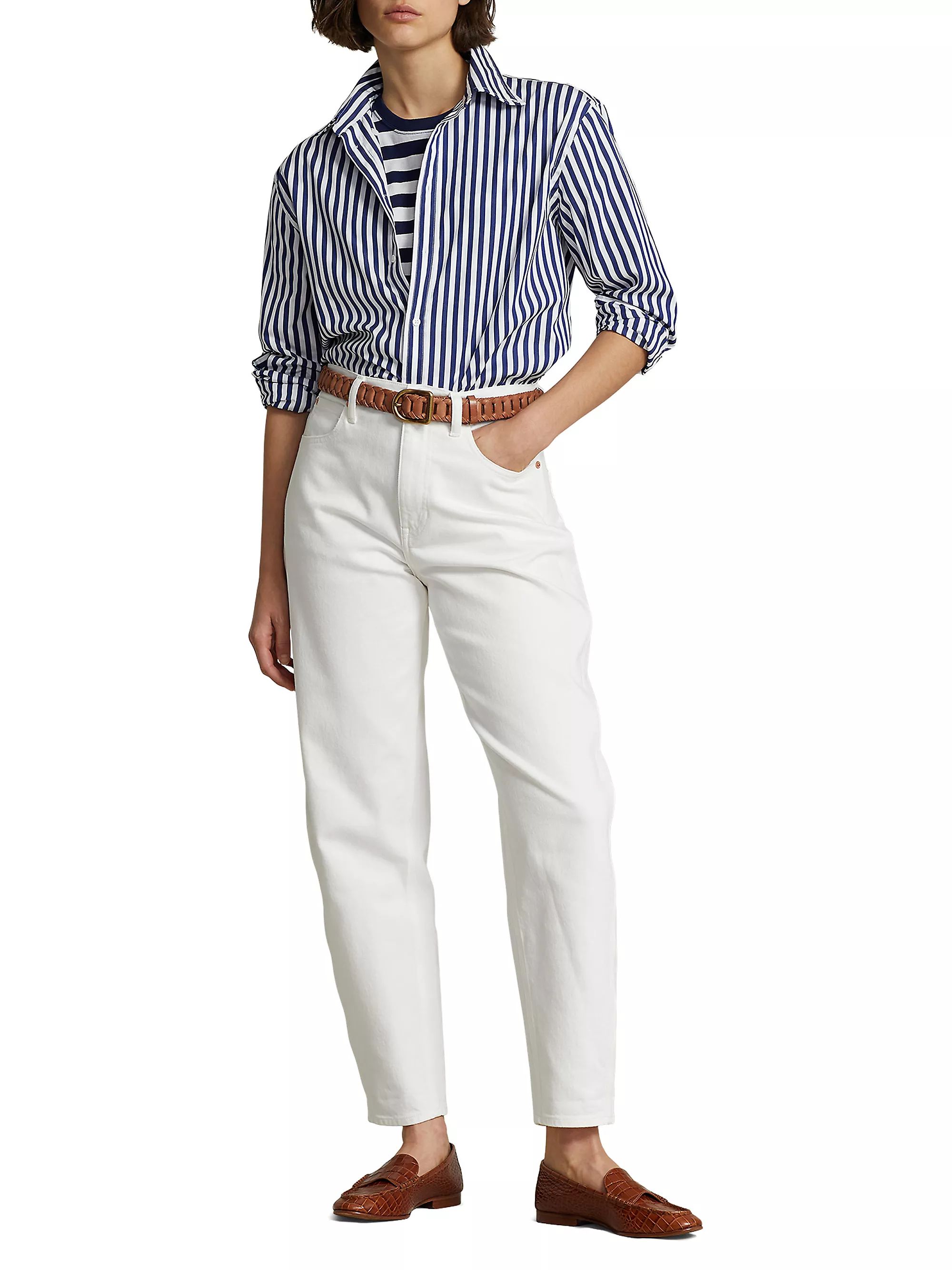 Striped Button-Up Shirt | Saks Fifth Avenue