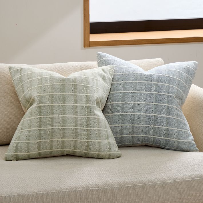 Corded Windowpane Pillow Cover | West Elm (US)