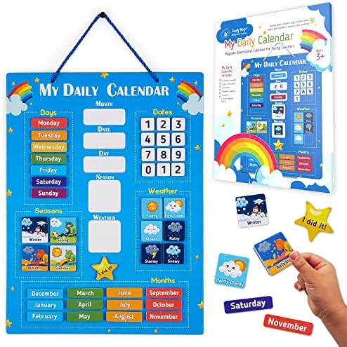 Simply Magic Kids Calendar 2022 - My First Daily Magnetic Calendar for Kids, All About Today Board,  | Amazon (US)