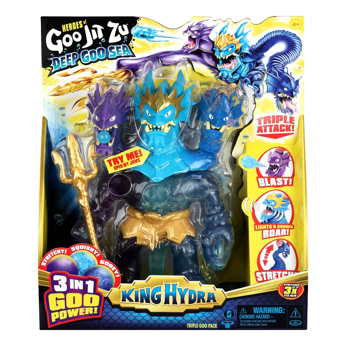 Heros of Goo Jit Zu King Hydra Deep Goo Sea Figure | Target
