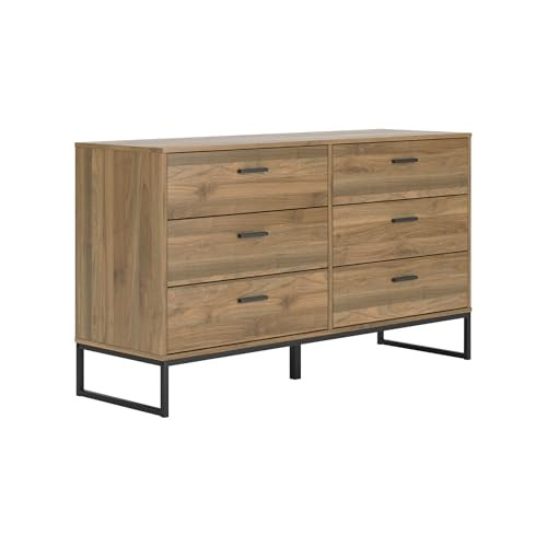Signature Design by Ashley 6 Drawer Dresser, Mid Century Modern, Brown | Amazon (US)