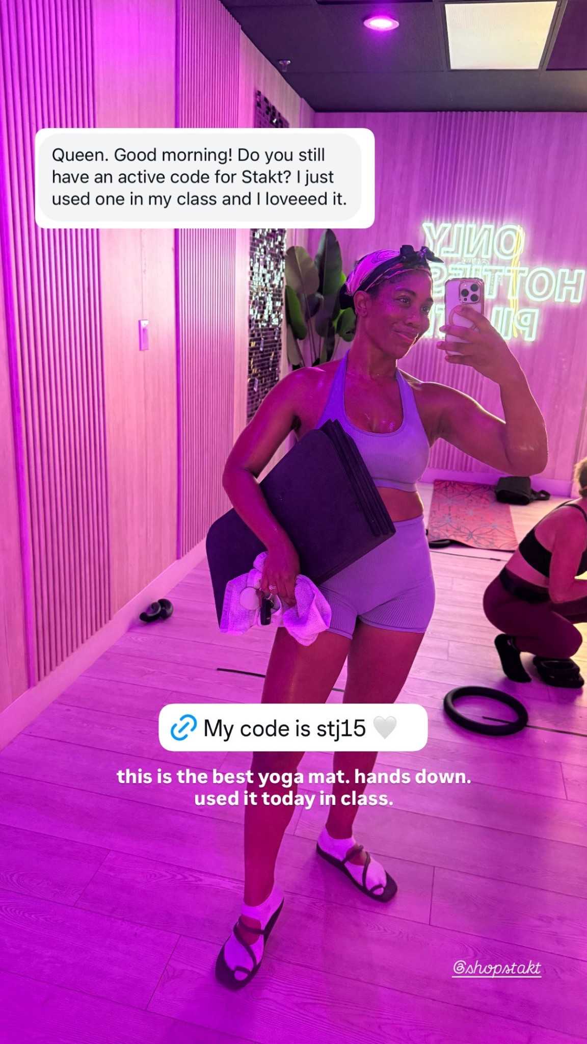 My favorite yoga mat! I do have a code STJ15 if you buy direct from them - it has the best grip and cushion. I have the one that is a slight step up from the base design. Worth it in my opinion! I use it in my Pilates classes!

#LTKActive