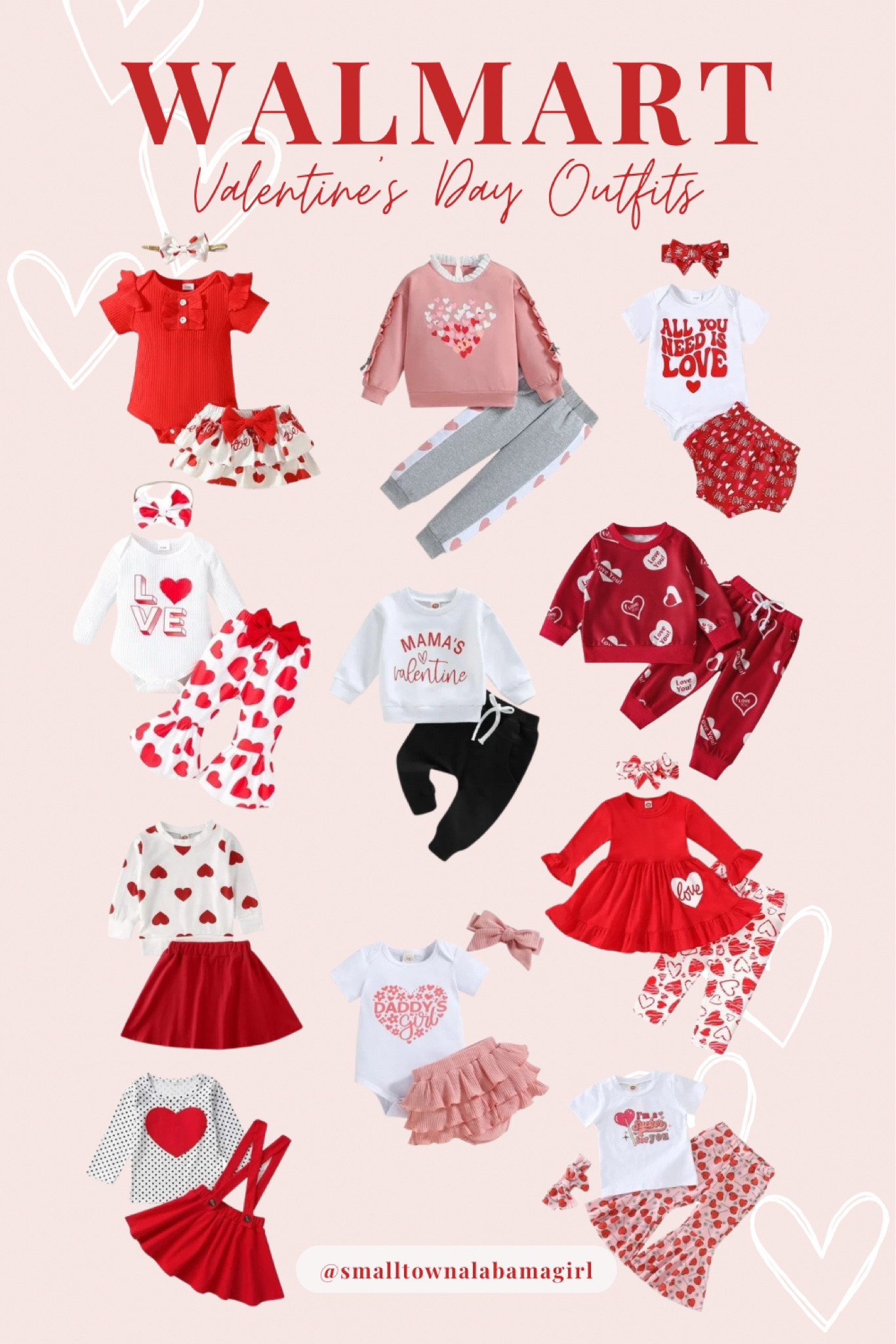 Make sure your little Valentine is ready for Valentine’s Day with one of these cute outfits from Walmart! 

#valentinesday #walmart #walmartdeals 

#LTKBaby #LTKSeasonal #LTKKids
