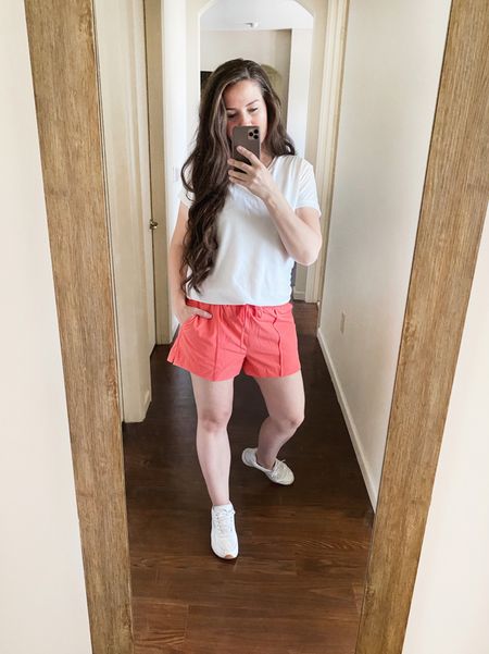 Loving the activewear options I found at Walmart! These seamed stretch shorts are light and perfect for spring and summer. These are the “coral sunrise” color 👌 (5’9 and a size 8) I grabbed these in large.

#LTKFind #LTKunder50 #LTKfit