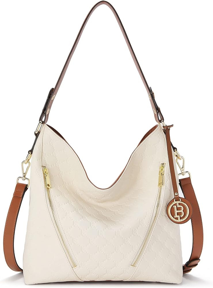 BOSTANTEN Women Leather Handbag Designer Ladies Hobo Purses Shoulder Bags | Amazon (US)