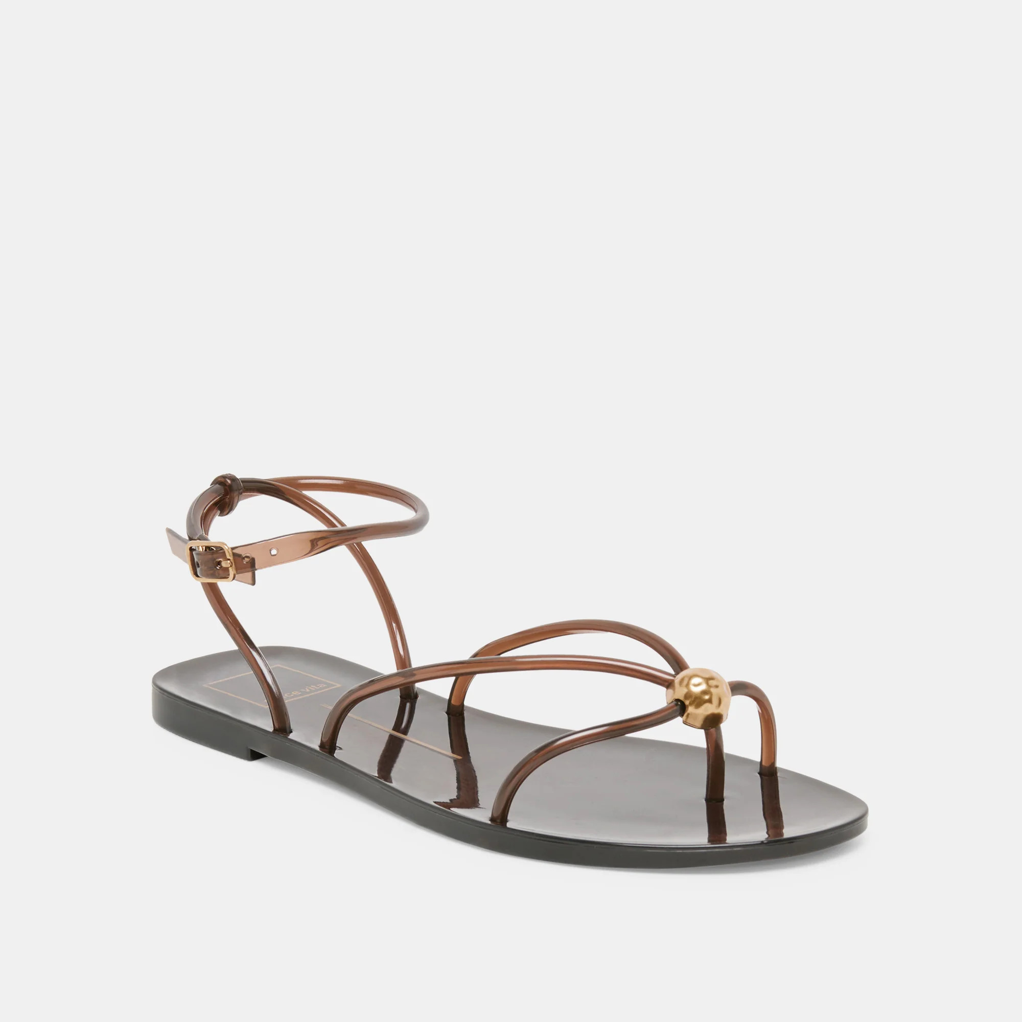 Kenley Vinyl Chocolate Jelly Sandals | Dolce Vita | DolceVita.com