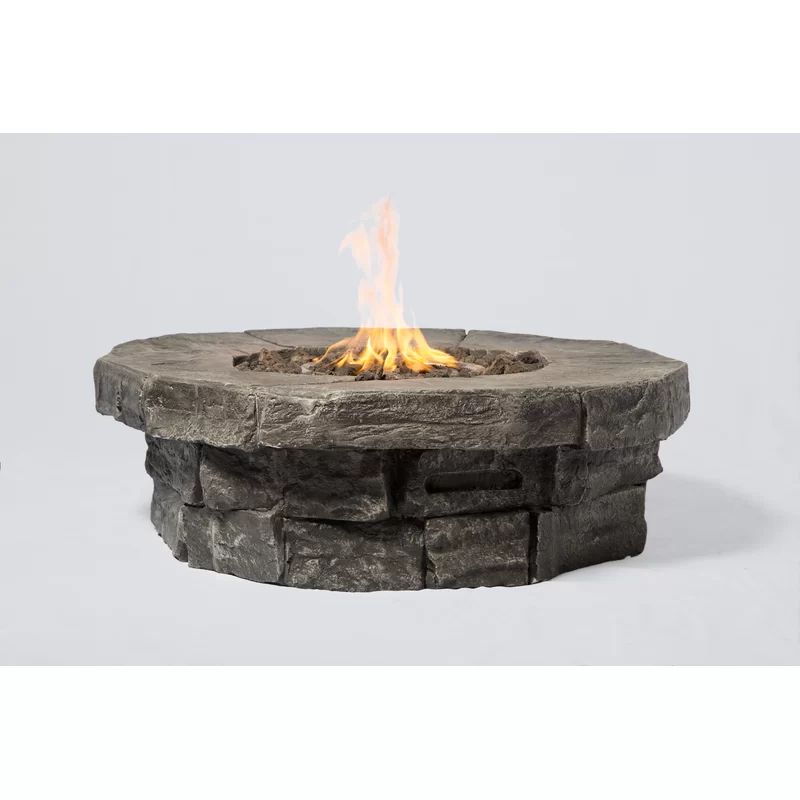 Tavon Fiber Reinforced Concrete Propane/Natural Gas Fire Pit Table | Wayfair North America