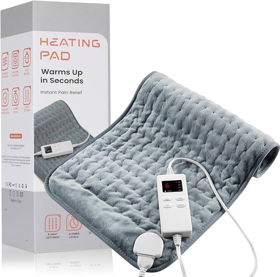 Heating Pad for Back Pain Relief & Cramps, KOT Heating Pads with Auto Shut Off Large, 6 Heat Sett... | Amazon (US)