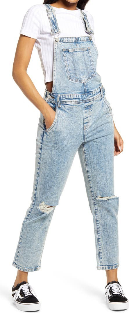 Indigo Straight Denim Overalls | Nordstrom