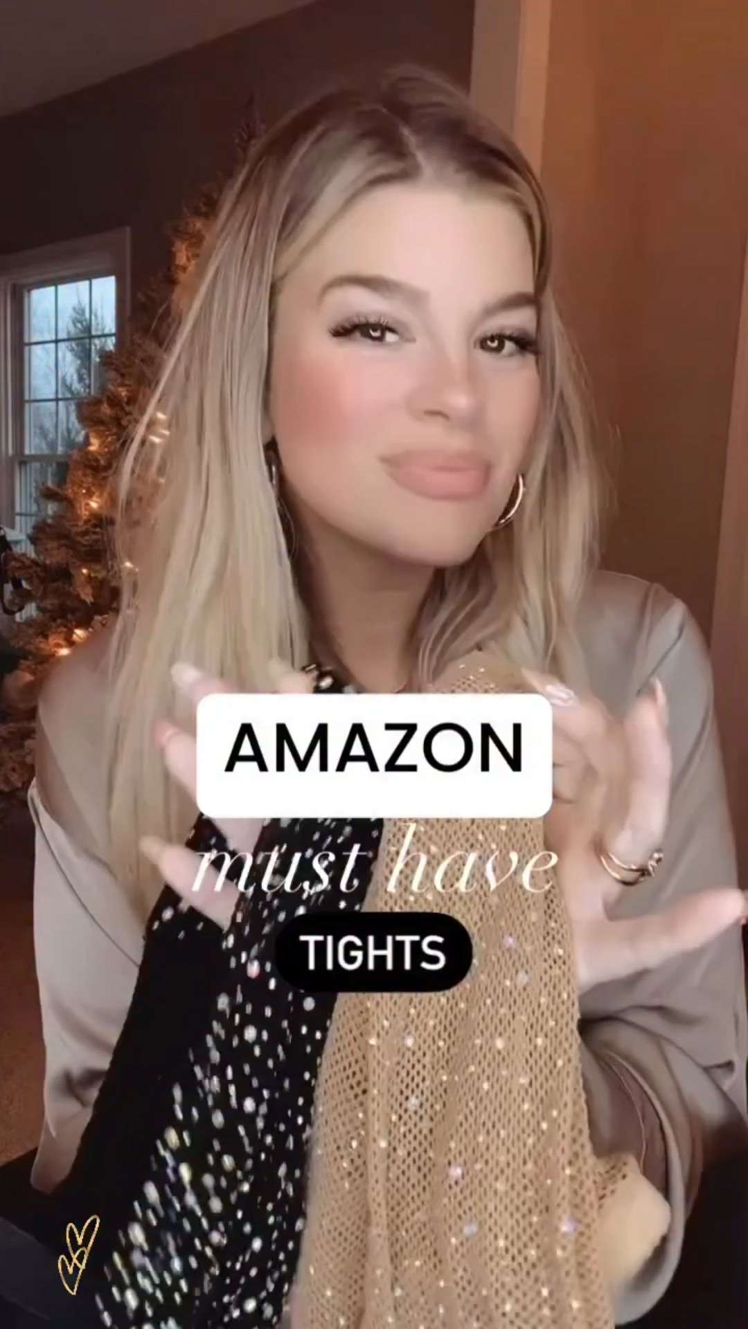 These are the hottest Amazon finds! Sparkle tights!! ✨

Comment ‘SPARKLE’ for the link!! These are a MUST!!

I kid you not- I am obsessed with them! I’ve had them two years with no rips . Perfect with dresses or shorts!
I wear tan color tights under them for added warmth.

———-

Holiday outfit, holiday style, Christmas outfit, Christmas look, Amazon find, tights, mom style, millennial style, holiday look, fun outfit, midsize style, cool style, winter outfit