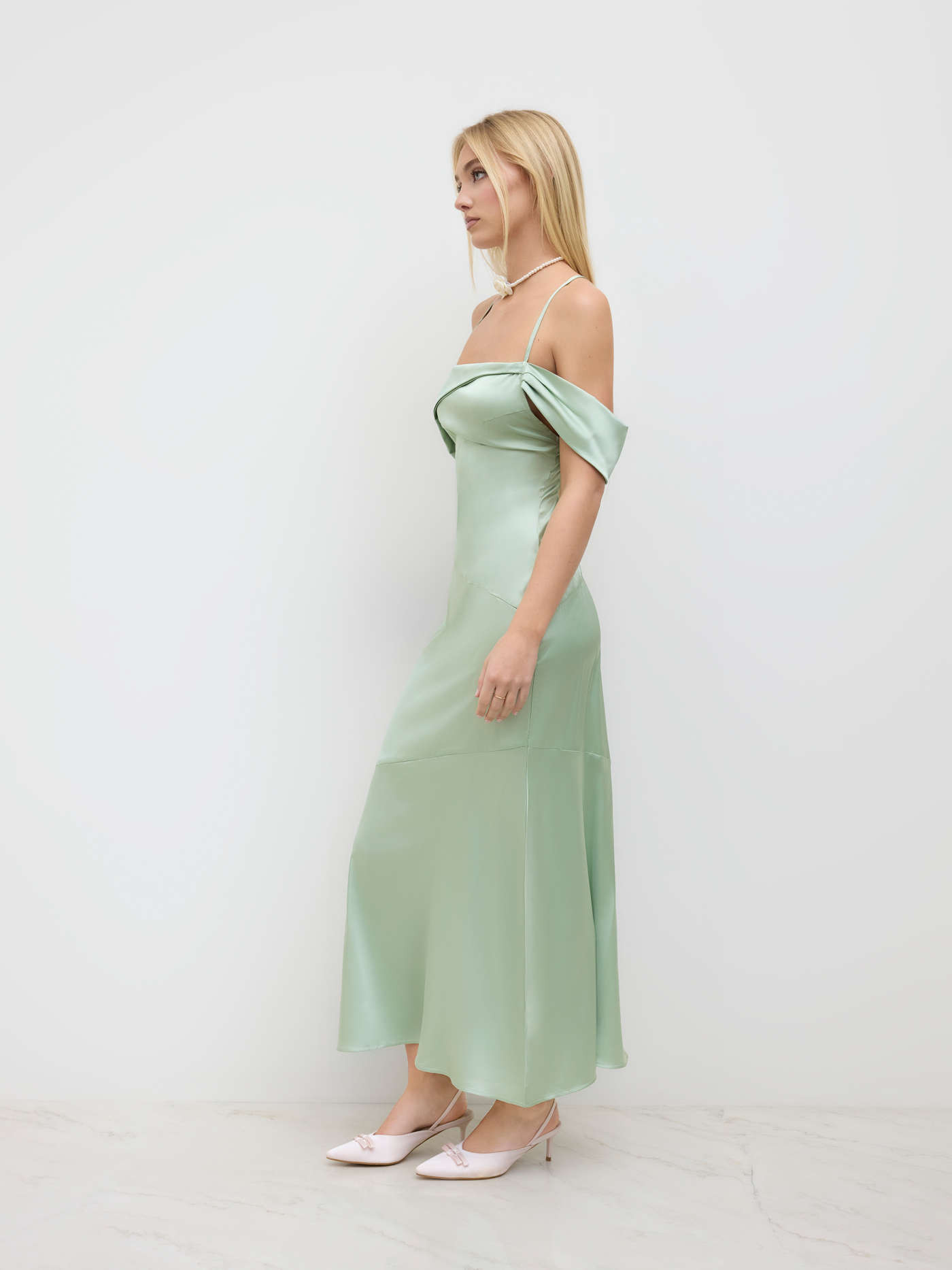 Asymmetrical Ruffle Backless Cami Maxi Dress... | Cider