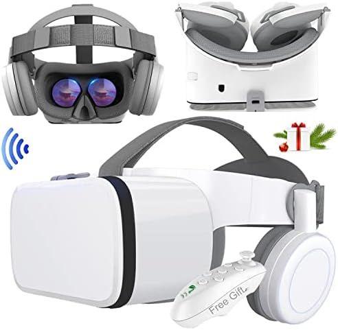 VR Headset, Virtual Reality Headset w/ Controller & Headphones for Kid Adult Play 3D Game Movie, ... | Amazon (US)