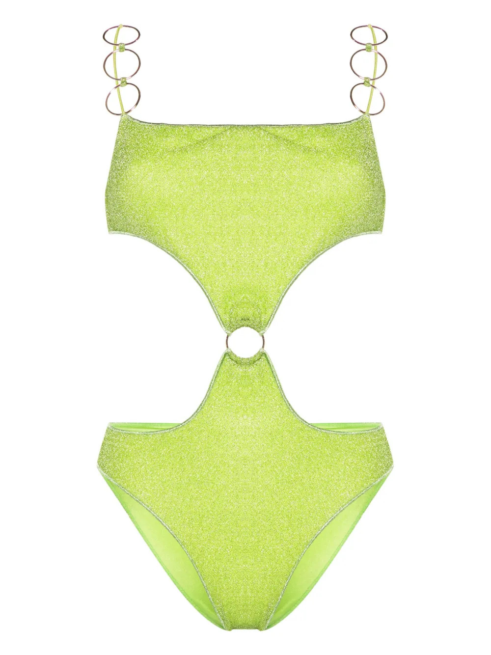 Oséree cut-out Lurex Swimsuit - Farfetch | Farfetch Global