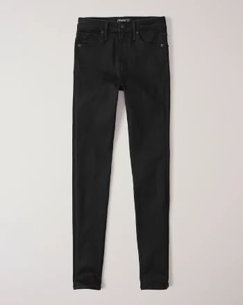 Abercrombie & Fitch Womens High Rise Super Skinny Jeans in Black - Size 28S | Abercrombie & Fitch US & UK