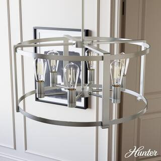 Astwood 6 Light Brushed Nickel Branch Chandelier Dining Room Light | The Home Depot