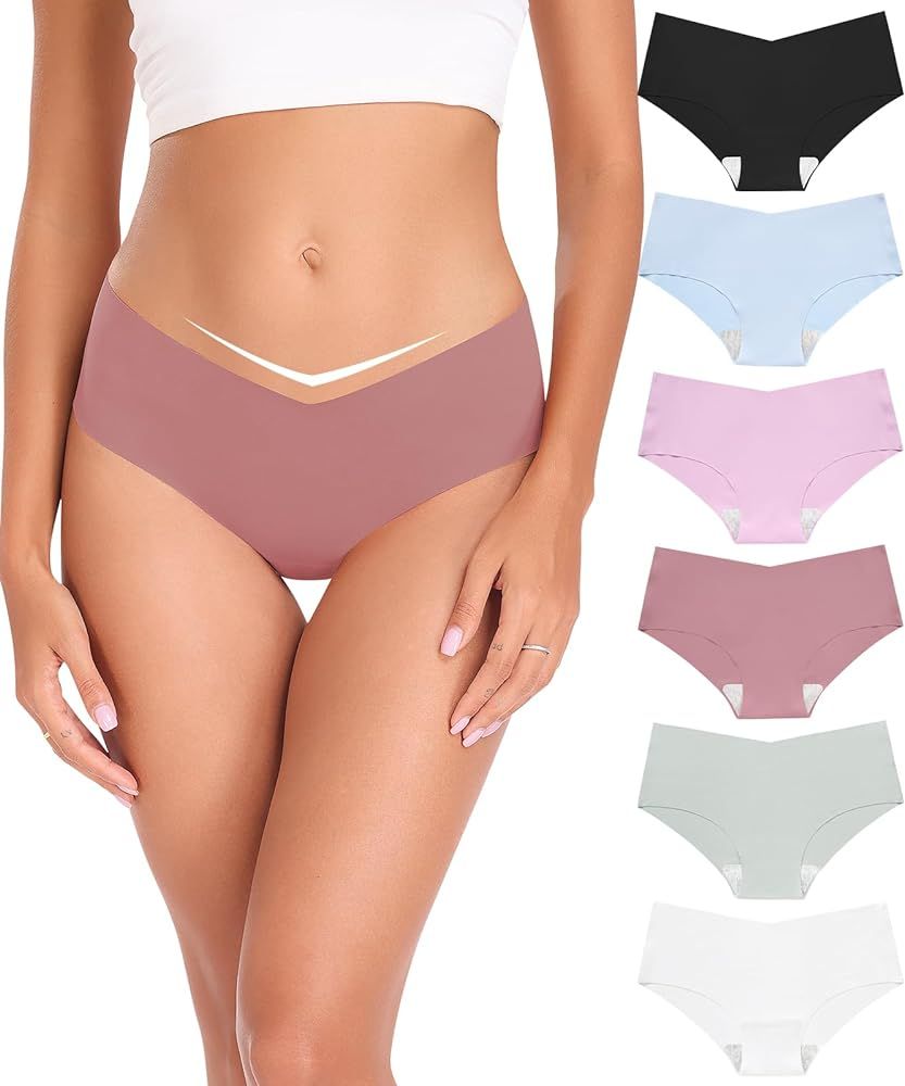 Altheanray Womens Underwear Bikini Silky Seamless Underwear for Women Panties Cheeky Hipster No S... | Amazon (US)