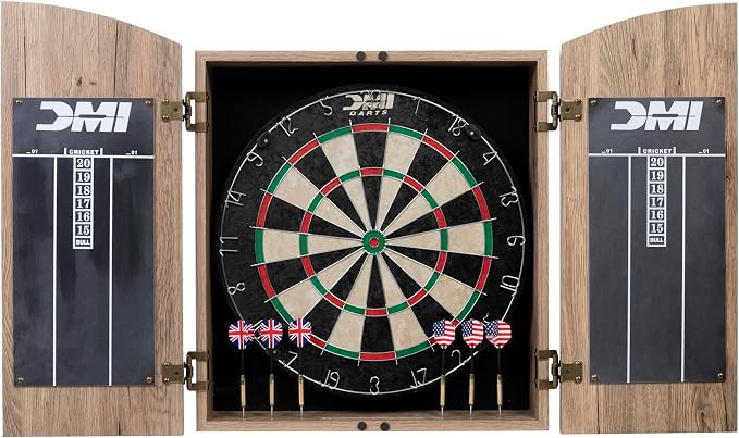DMI Sports Dublin Bristle Dartboard Cabinet Set | Amazon (US)