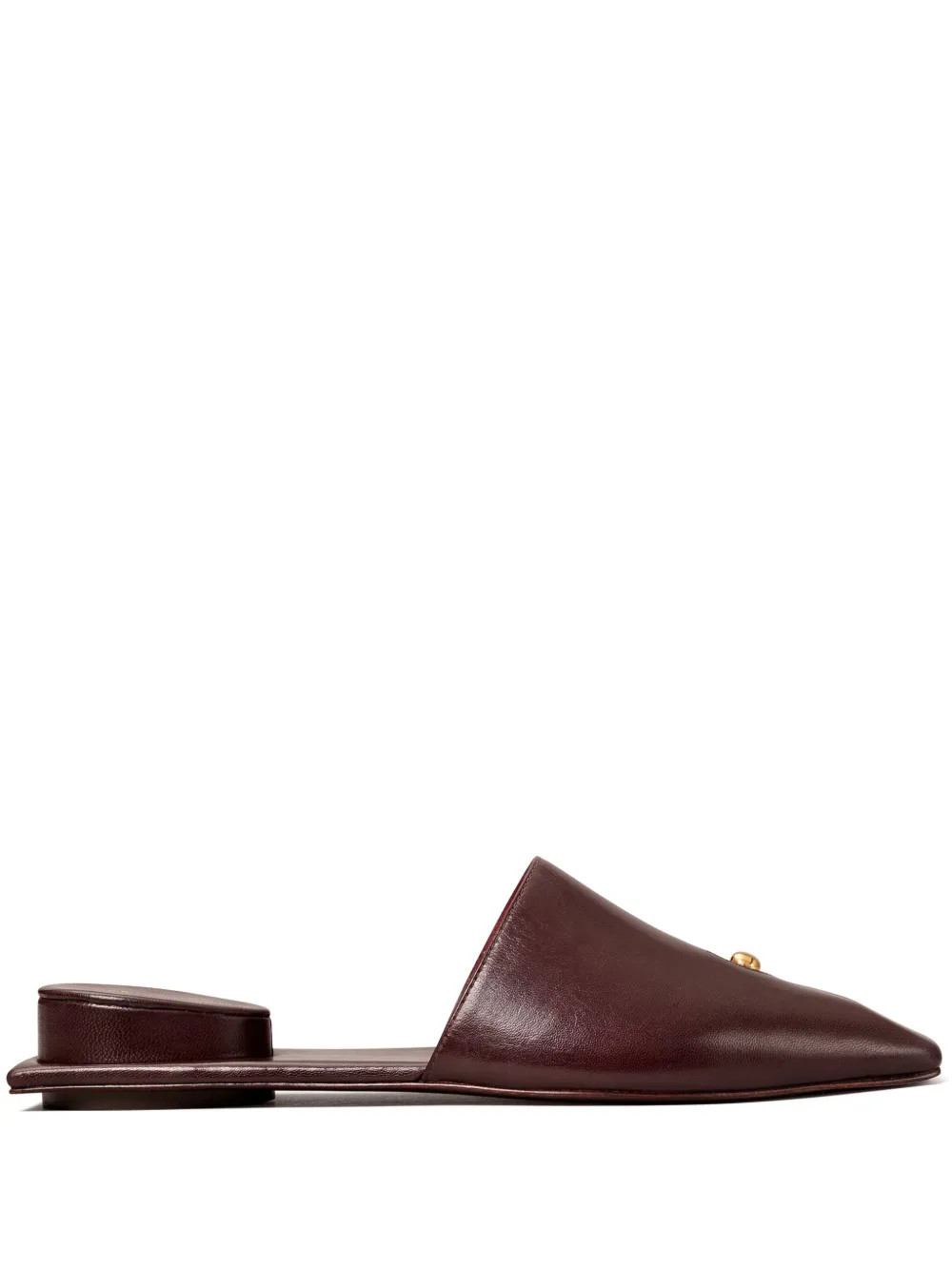 Tory Burch Pierced Leather Slippers - Farfetch | Farfetch Global