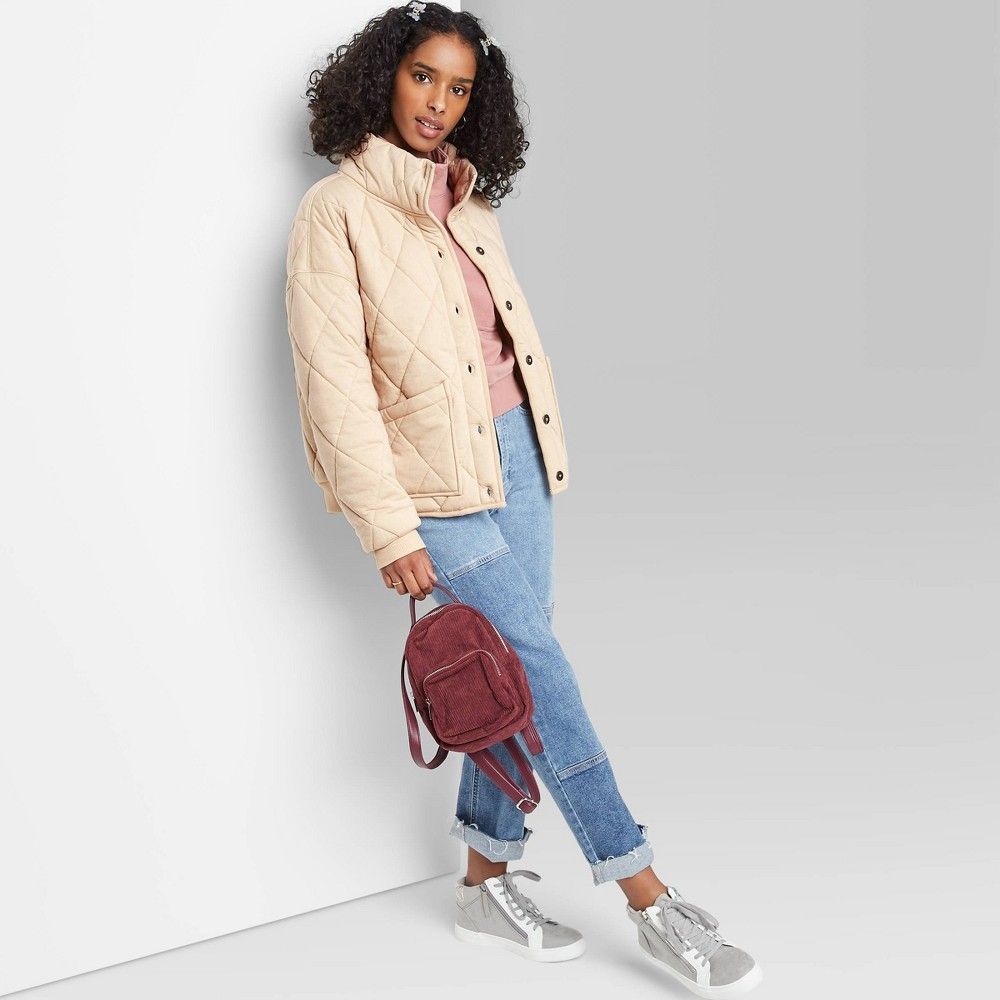 Women' Button-Front Quilted Jacket - Wild Fable™ | Target