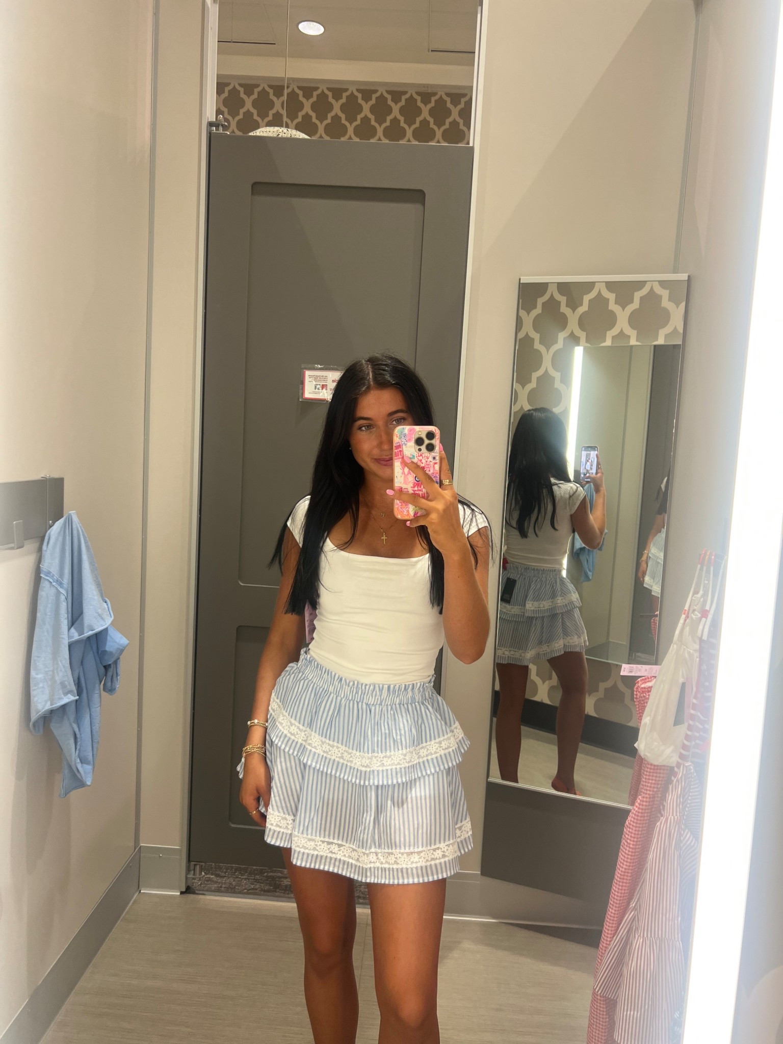 Target Finds🩵🤍 loving these ruffle skirts! Wearing Small skirt and XXS top. (Usually XS both)

#LTKU #LTKStyleTip #LTKFindsUnder50