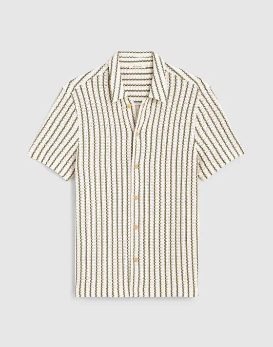 Textured-Knit Short-Sleeve Shirt | Madewell