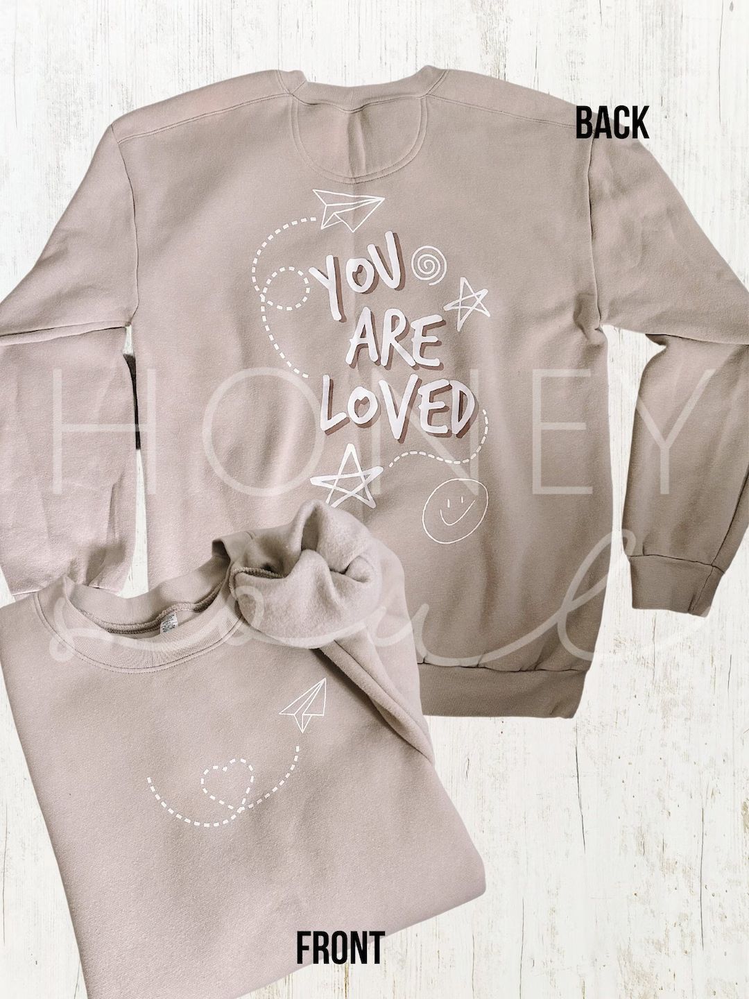 You Are Loved Doodle Sweatshirt Christian Sweatshirt - Etsy | Etsy (US)