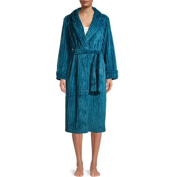 Secret Treasures Women’s and Women’s Plus Superminky Robe | Walmart (US)