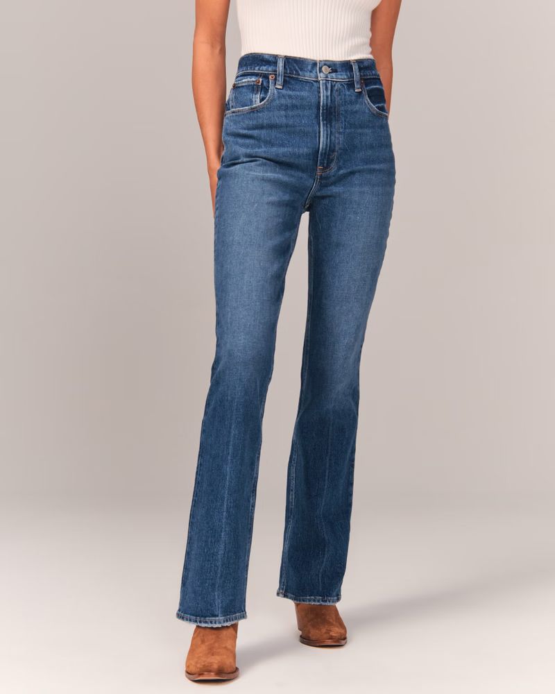 Women's Ultra High Rise Vintage Flare Jeans | Women's Bottoms | Abercrombie.com | Abercrombie & Fitch (US)