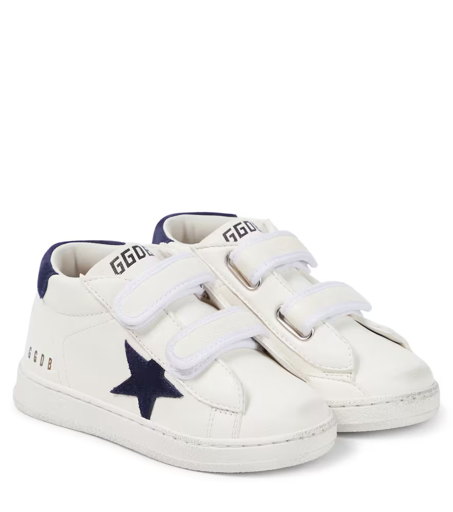Golden Goose Kids Baby June leather and suede sneakers | Mytheresa (US/CA)
