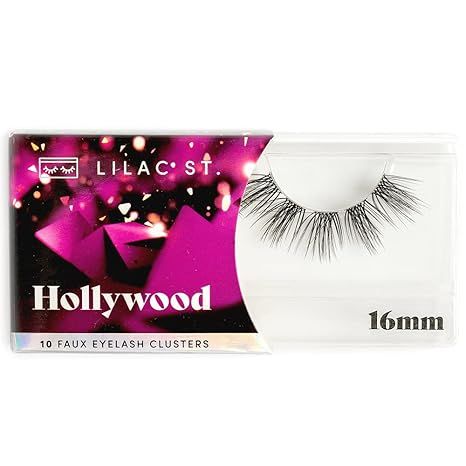 Lilac St - Hollywood Lashes - Full & Dramatic Look - Spiky & Wispy Lash Clusters - Reusable - Veg... | Amazon (US)