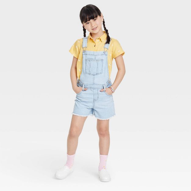 Girls' Jean Shortalls - Cat & Jack™ | Target