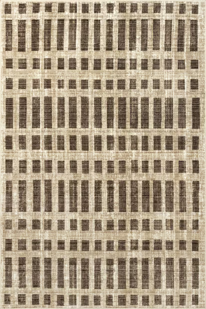 Beige Julies Striped 6' 7" x 10' Area Rug | Rugs USA