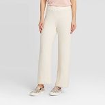 Women's Mid-Rise Wide Leg Ankle Length Pants - A New Day™ Tan | Target