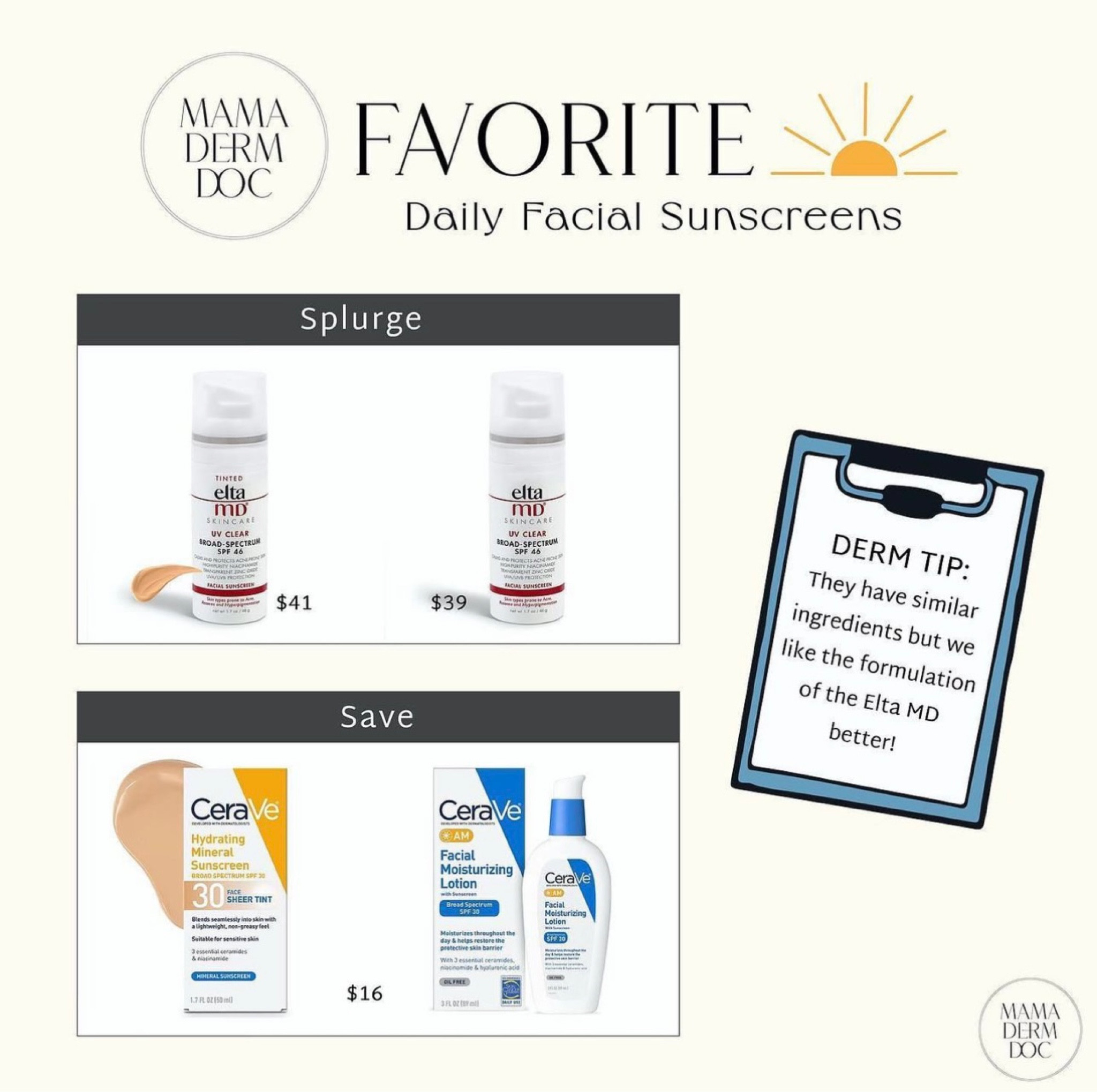 Our favorite daily facial sunscreens PART 1! Elta MD tinted is my go-to! 

#LTKFind #LTKunder50 #LTKbeauty